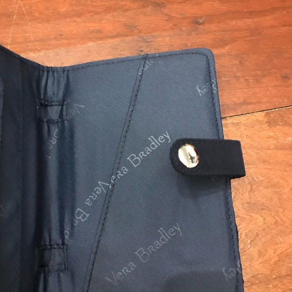 NWT VERA BRADLEY TRAVEL WALLET NAVY - Picture 3 of 6